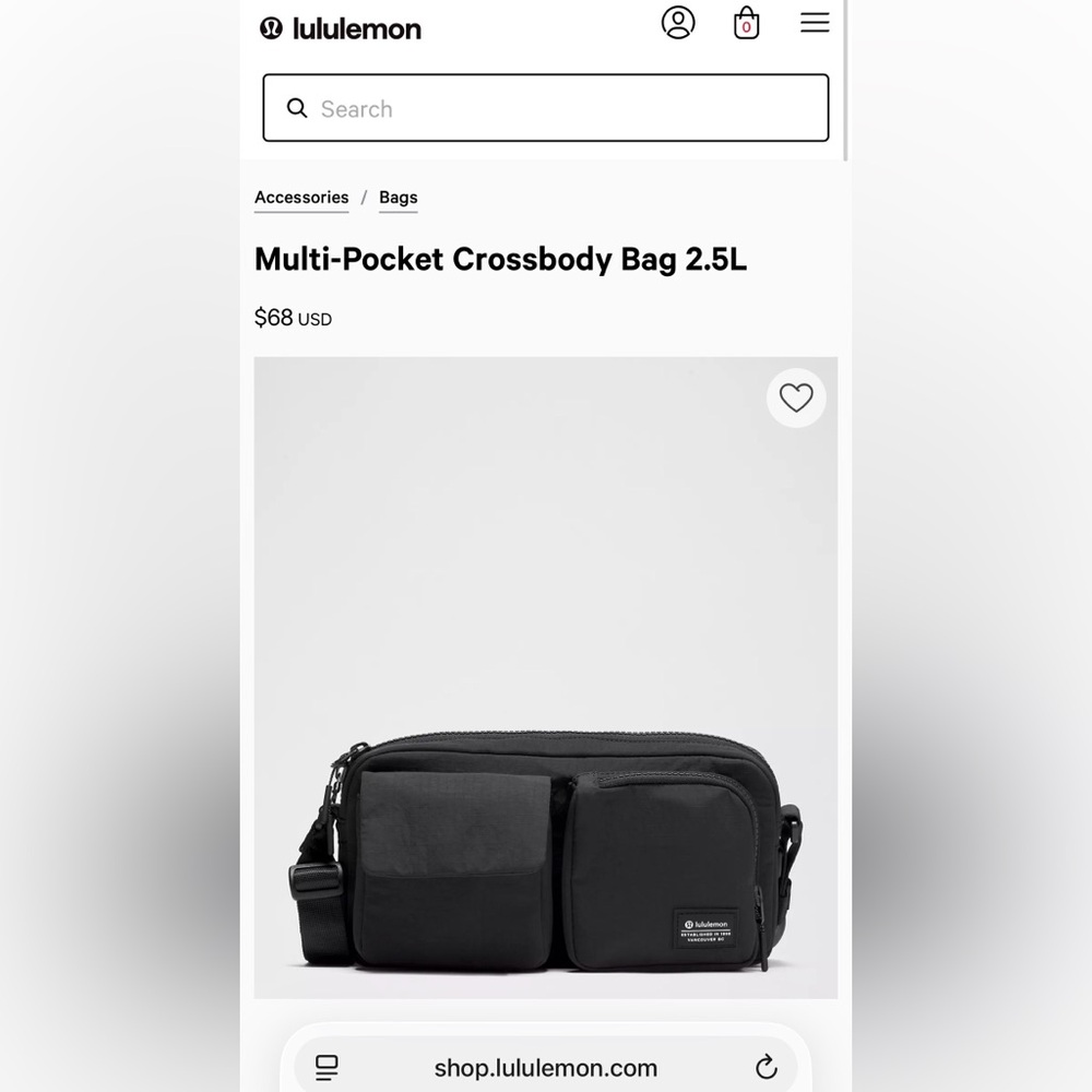 Lululemon Multi-Pocket Crossbody Bag 2.5L